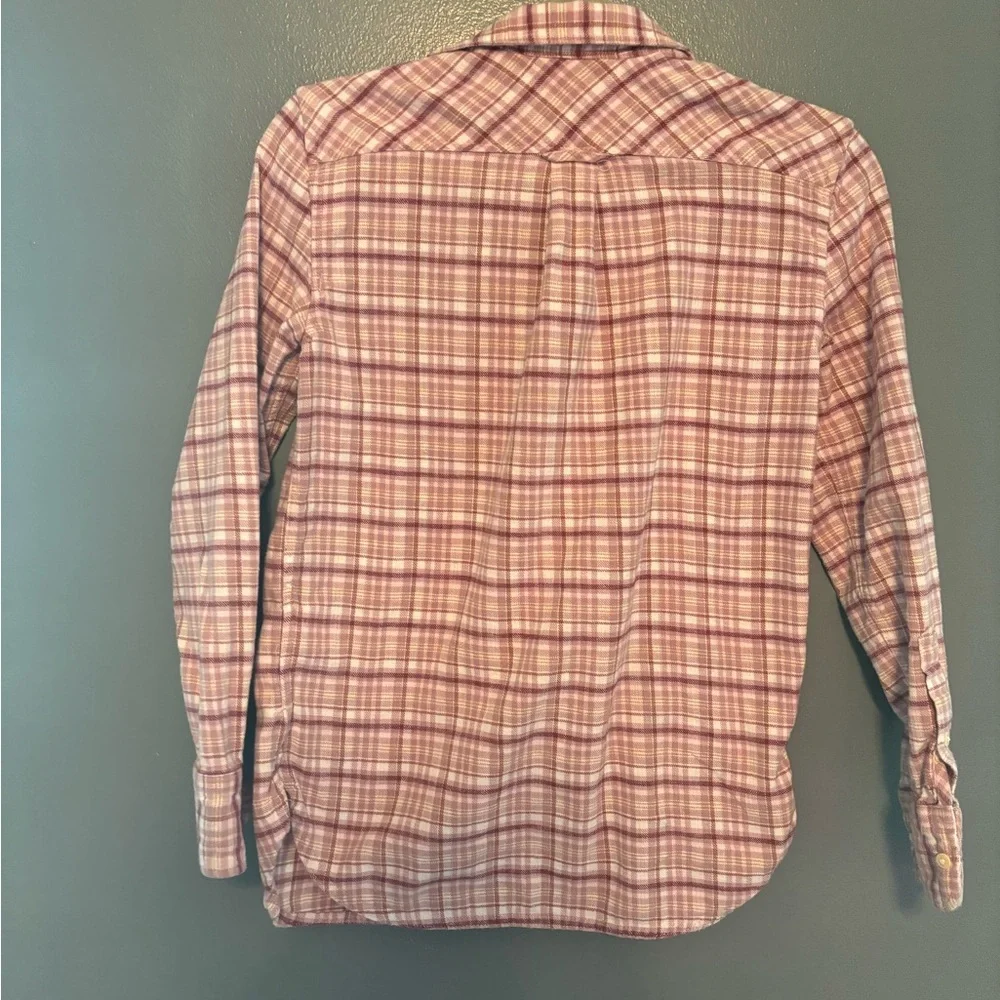 J. Crew Flannel Plaid Cotton Button Up